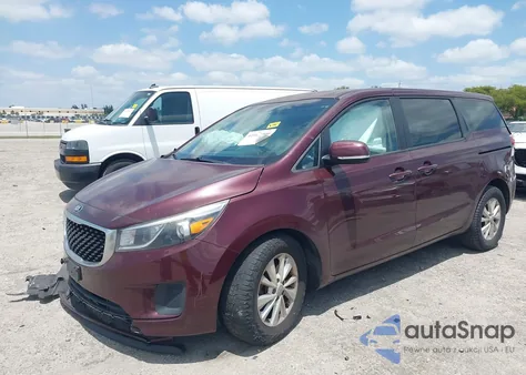2017 Kia Sedona Lx из США, поврежденный, VIN KNDMB5C12H6231567